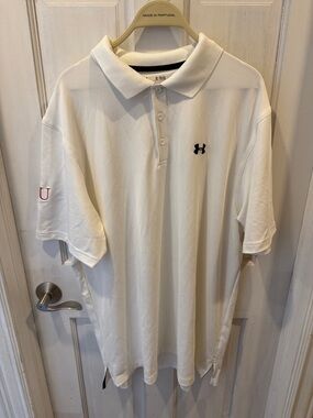 Under Armour Men’s XL St. John’s University White Dri-Fit Polo NWOT